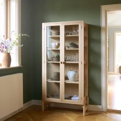 Vitrineskabe-Rasmus Appel A90 Boderne - Vitrineskab - Eg - 178 x 85,2