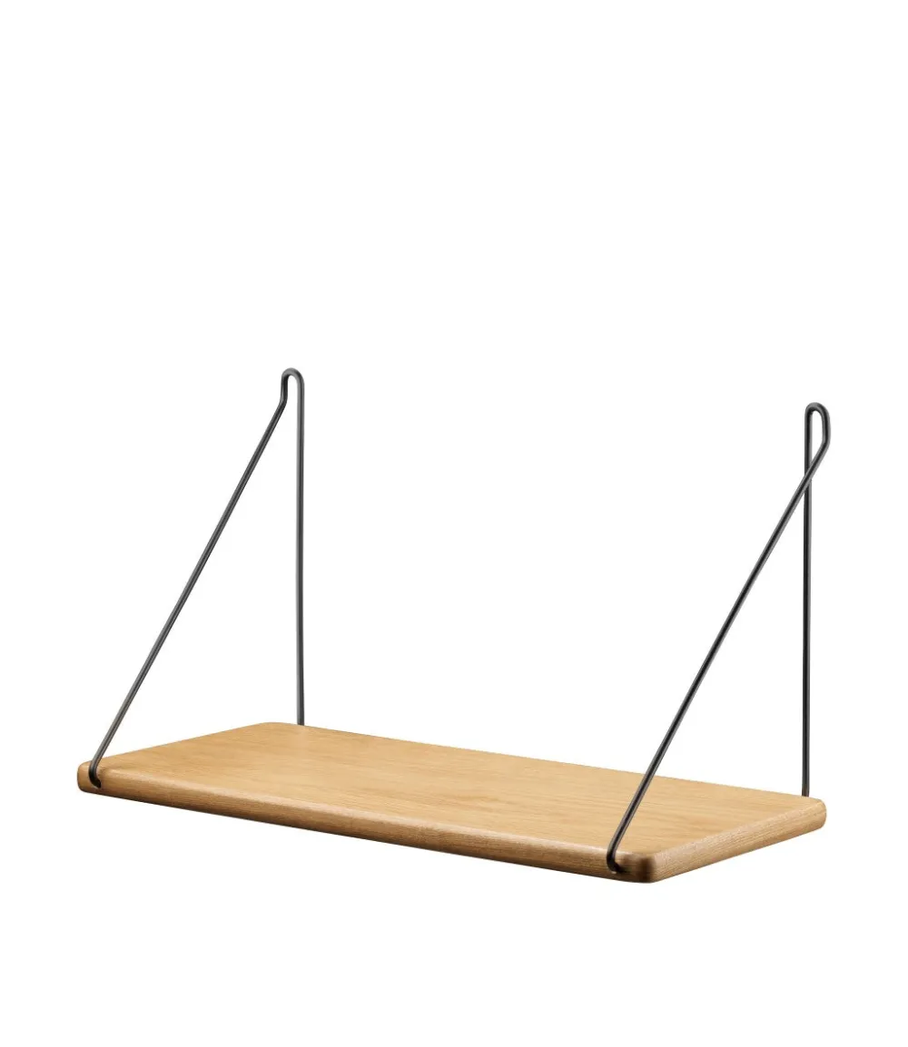 Hylder-Ejvind A. Johansson B145 - Hylde m/beslag - Eg - Sort - 22 x 45