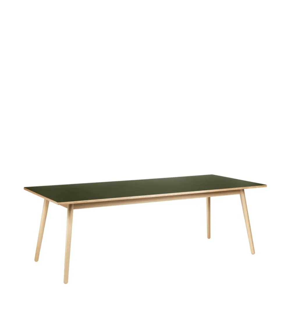 Spiseborde-Poul M. Volther C35C - Spisebord - Eg - Linoleum - Olive