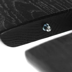 Spiseborde-Unit10 C63E Bjørk - Spisebord m/2 tillægsplader - Sort