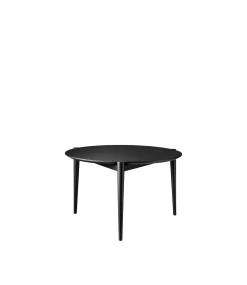 Sofaborde-Stine Lundgaard Weigelt D102 Søs - Sofabord - Eg - Jet Black - Ø70