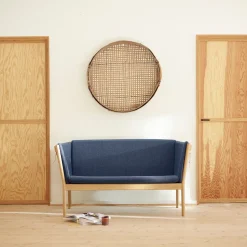 2 Personers Sofa-Erik Ole Jørgensen J148 - 2 pers. sofa - Eg - Dark Blue (36)