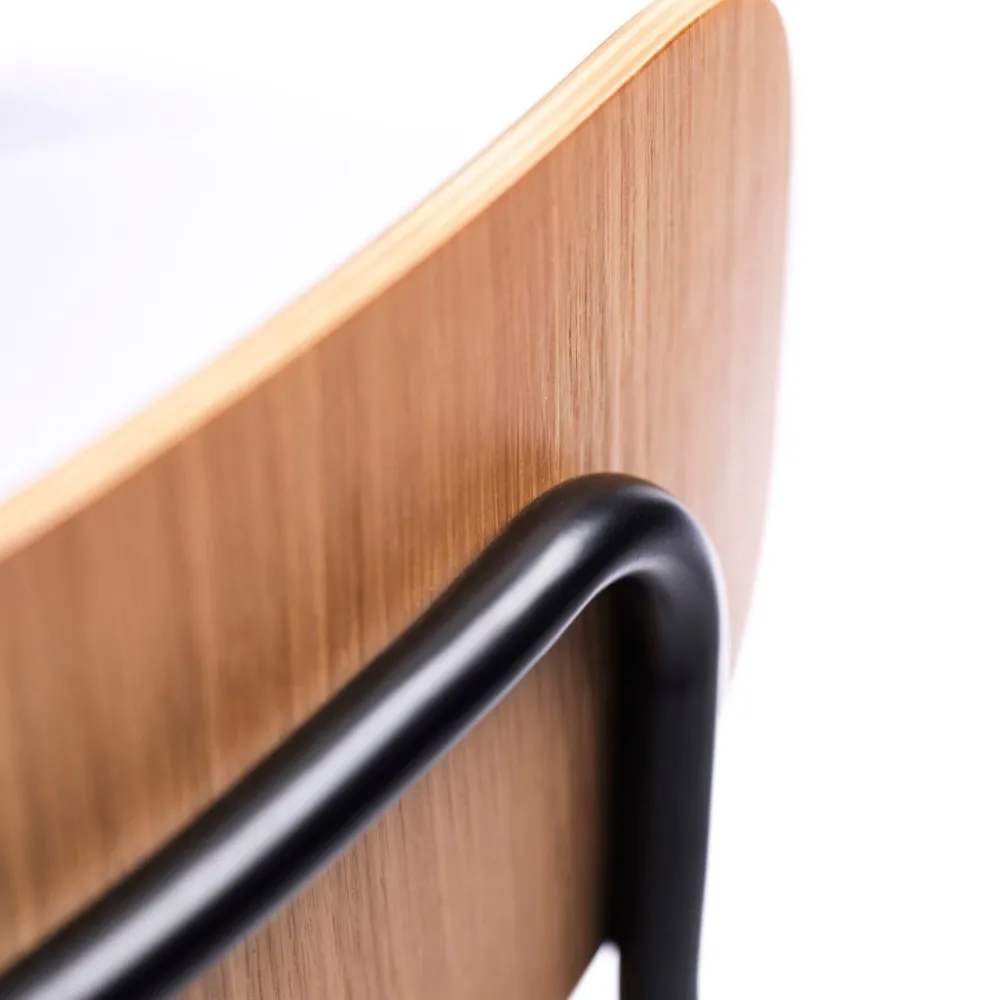 Spisebordsstole-Jakob Thau J182 - Holmen - Stabelstol - Stål - Grain - Taupe