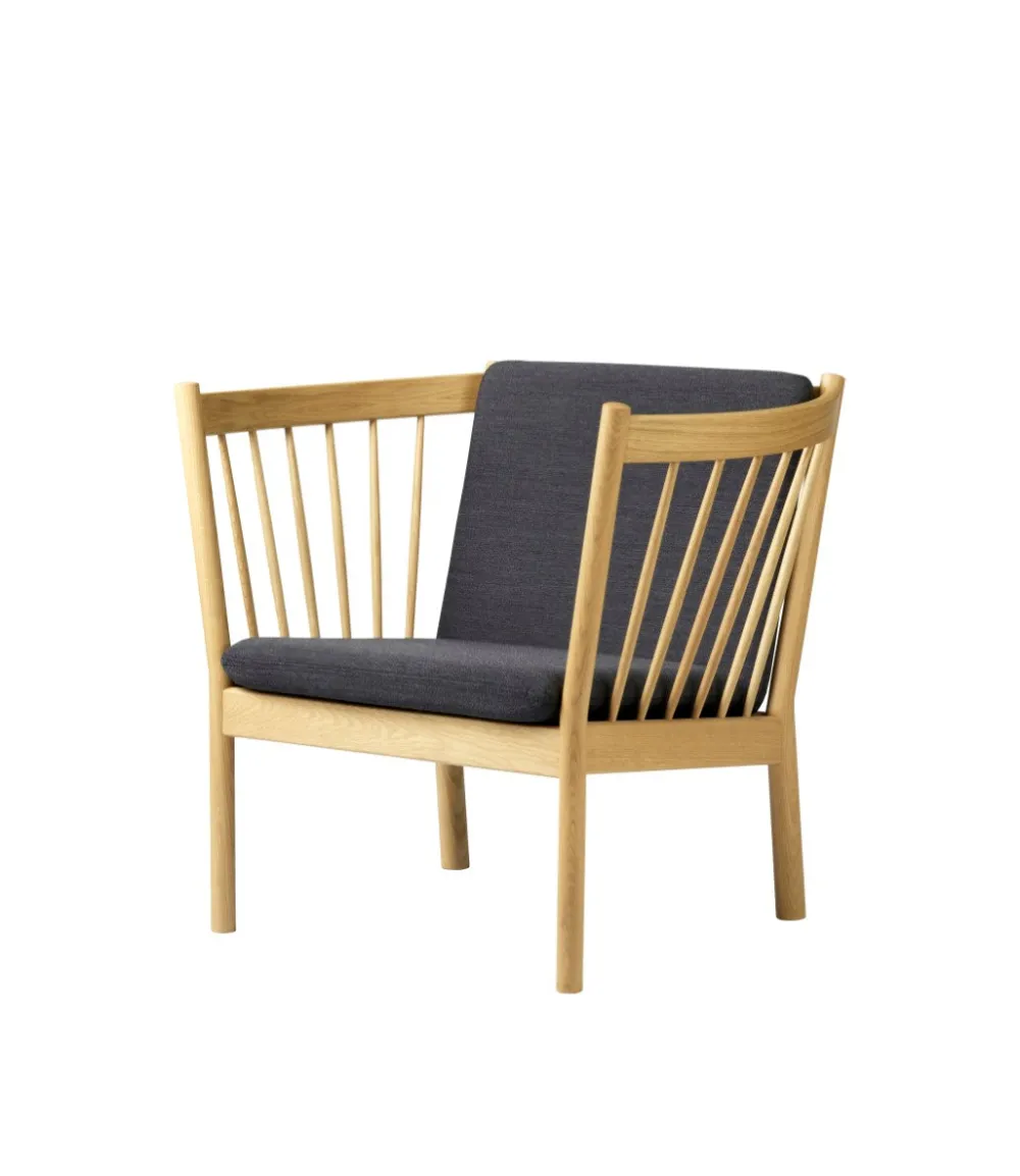 Lænestole-Erik Ole Jørgensen J146 - Lænestol - Eg - Dark Grey (4013)