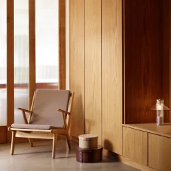 Lænestole-Poul M. Volther J53 - Lænestol - Eg - Taupe