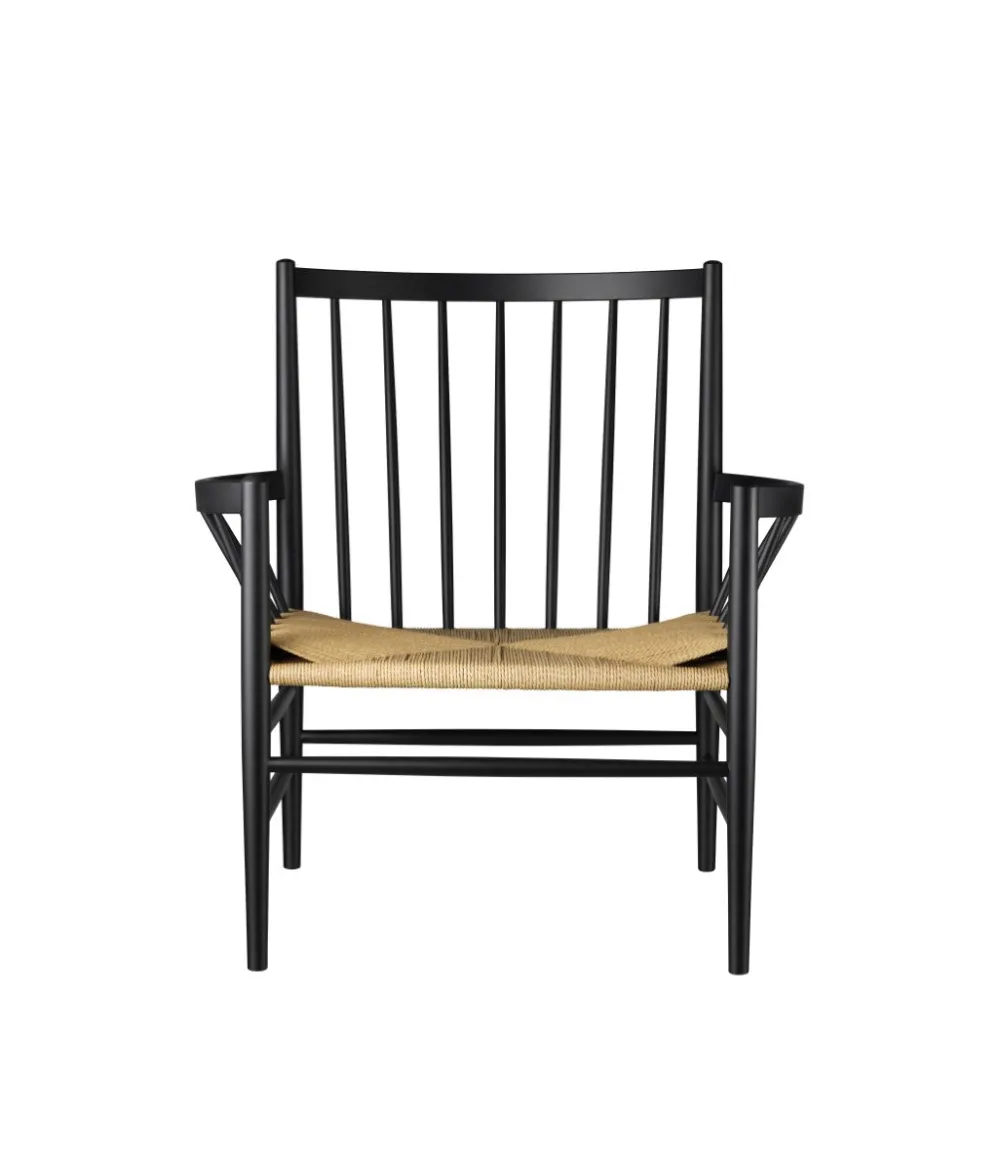 Lænestole-Jørgen Bækmark J82 - Loungestol - Bøg - Jet Black