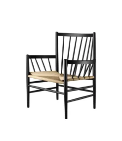 Lænestole-Jørgen Bækmark J82 - Loungestol - Bøg - Jet Black