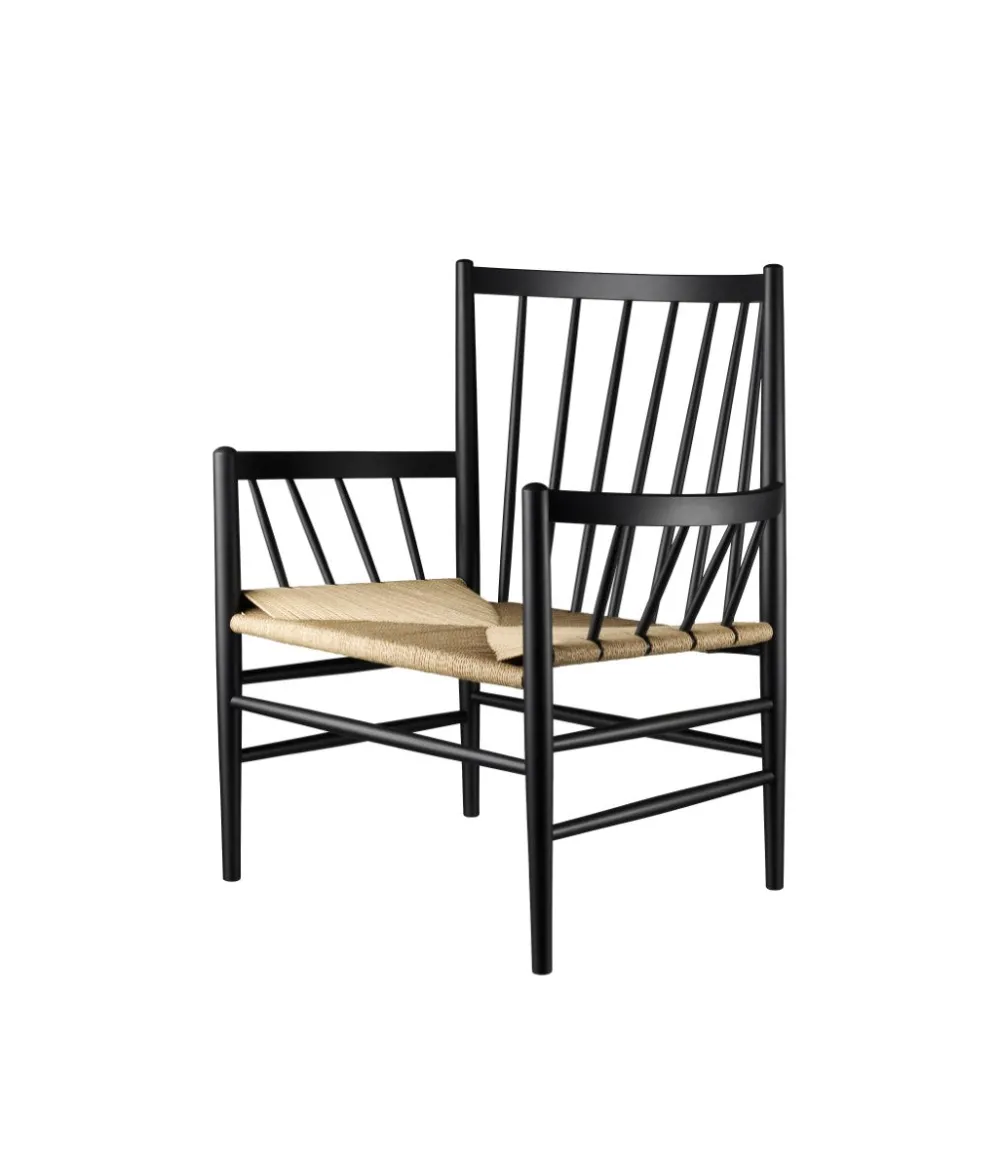Lænestole-Jørgen Bækmark J82 - Loungestol - Bøg - Jet Black