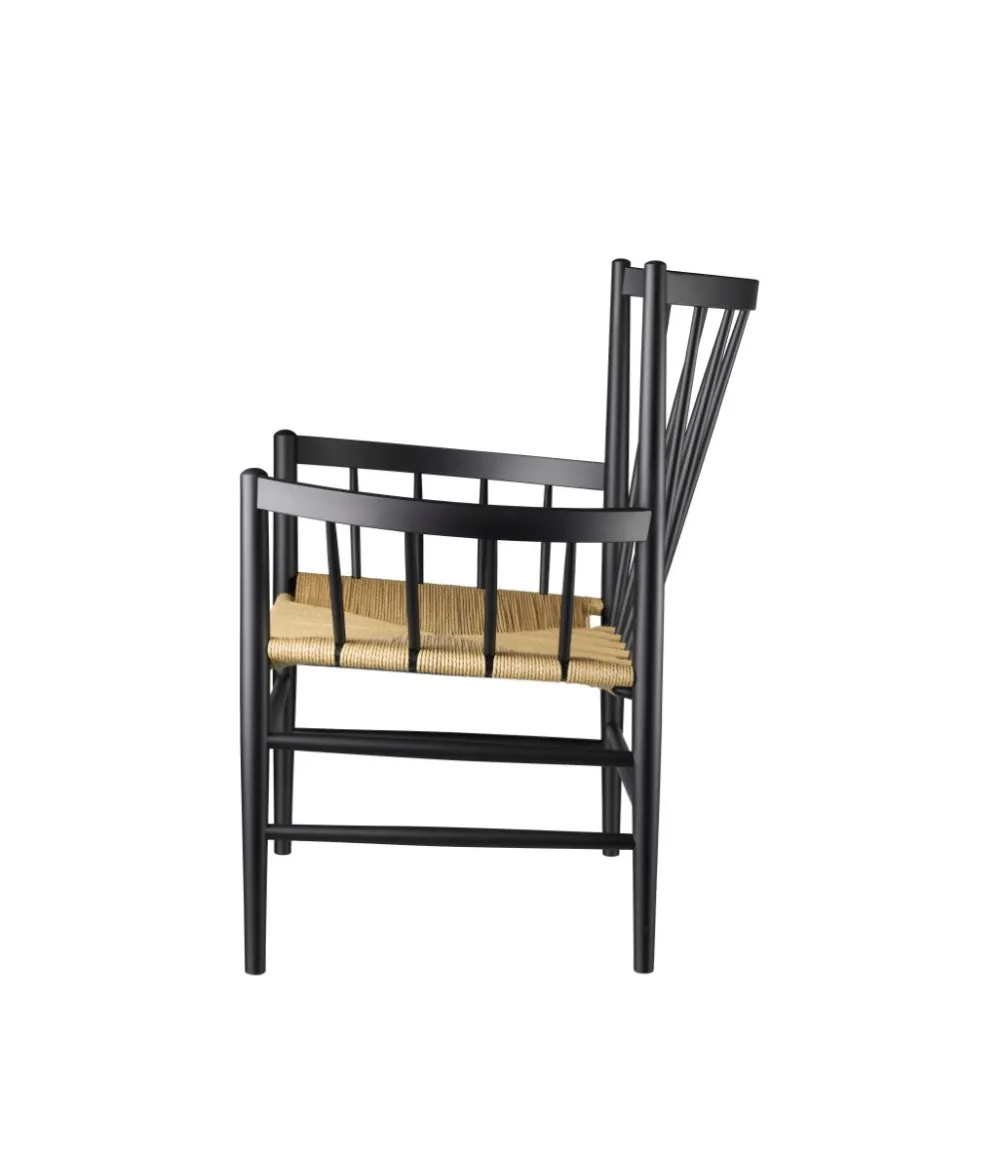 Lænestole-Jørgen Bækmark J82 - Loungestol - Bøg - Jet Black