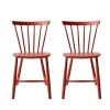 Spisebordsstole-Poul M. Volther J46 - Stol - 2 stk - Bøg - Coral Red