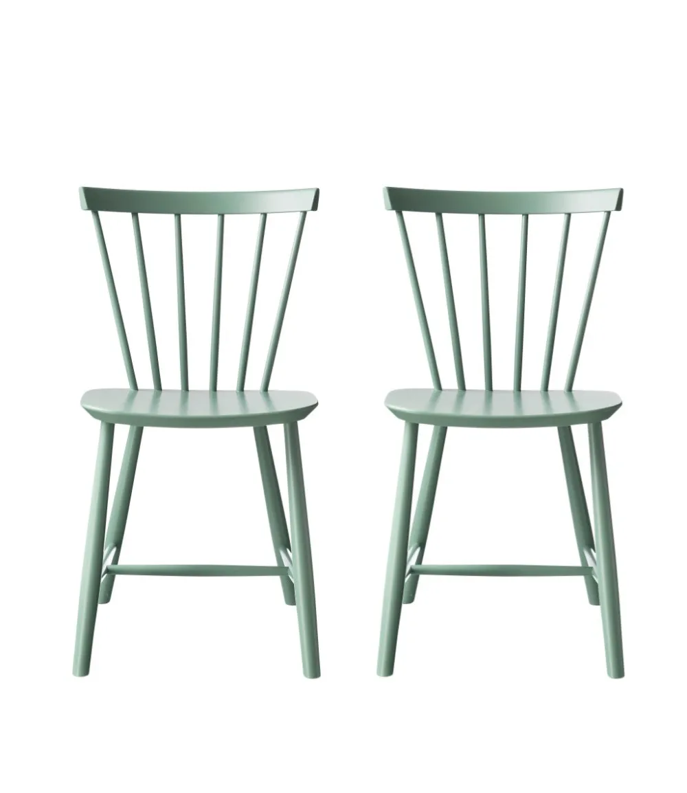 Spisebordsstole-Poul M. Volther J46 - Stol - 2 stk - Bøg - Dusty Green