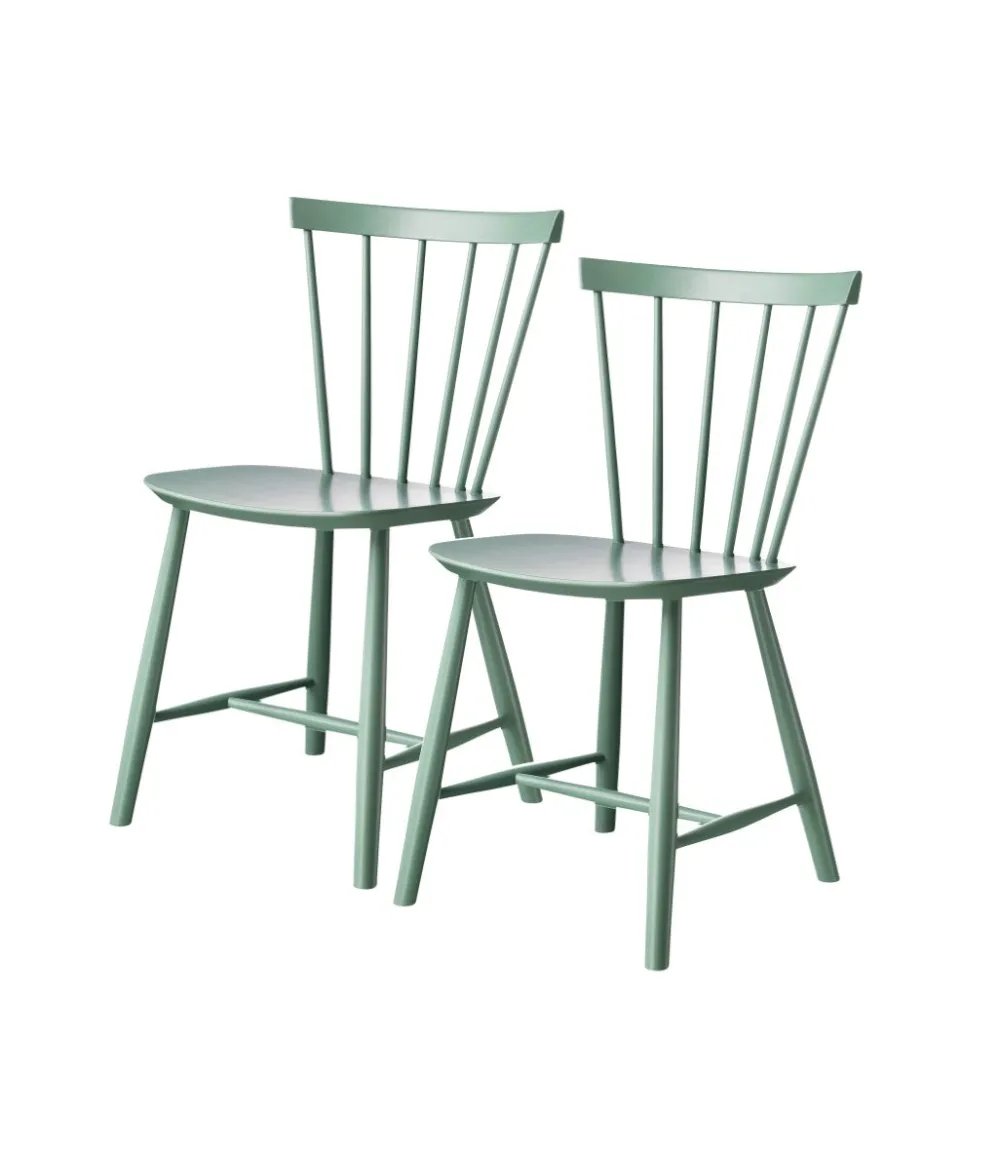 Spisebordsstole-Poul M. Volther J46 - Stol - 2 stk - Bøg - Dusty Green