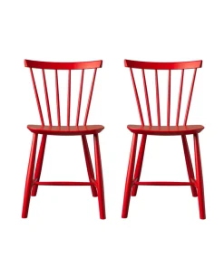 Spisebordsstole-Poul M. Volther J46 - Stol - 2 stk - Bøg - Mailbox Red