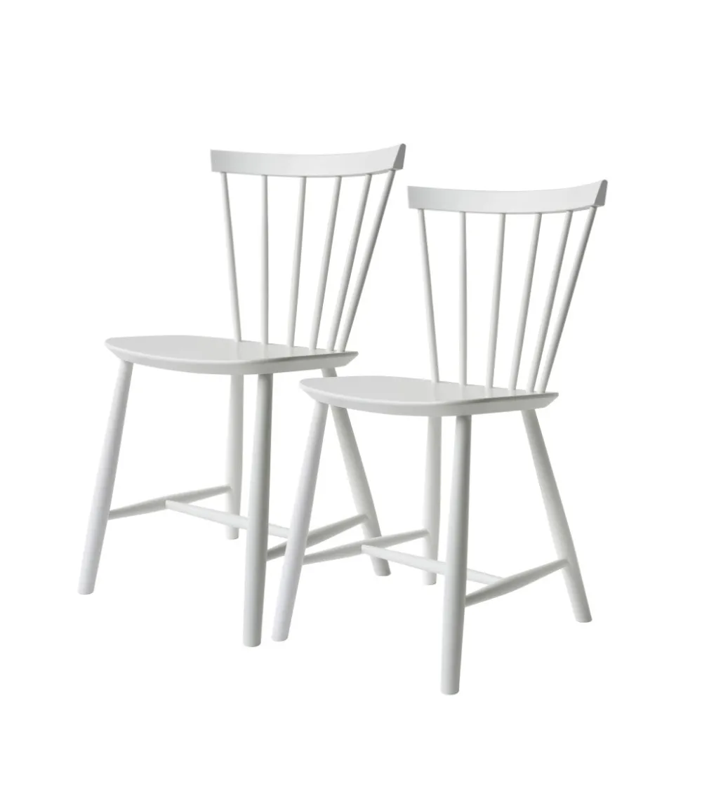 Spisebordsstole-Poul M. Volther J46 - Stol - 2 stk - Bøg - Pure White