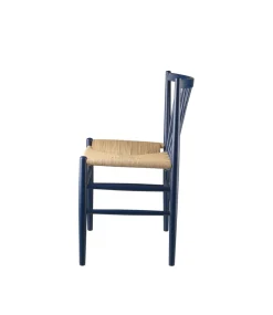Spisebordsstole-Jørgen Bækmark J80 - Stol - Bøg - Steel Blue