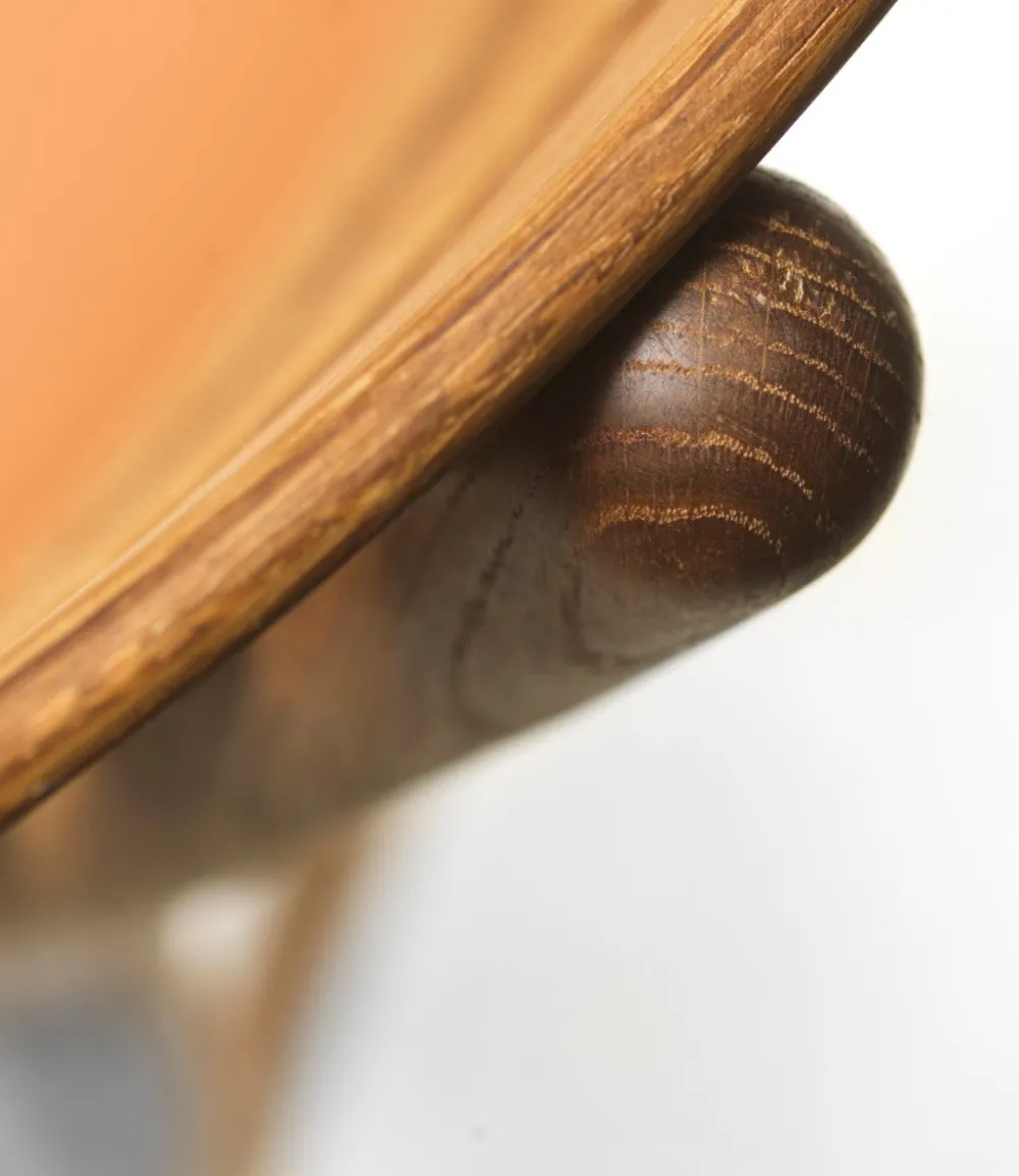 Spisebordsstole-Poul M. Volther J48 - Stol - Røget eg - Cognac læder