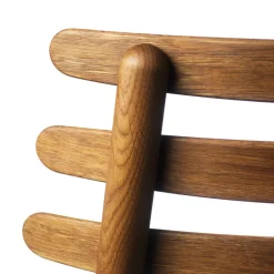 Spisebordsstole-Poul M. Volther J48 - Stol - Røget eg - Sort læder