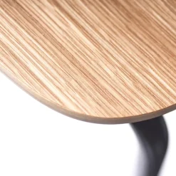 Spisebordsstole-Jakob Thau J182 Holmen - Stabelstol - Stål - Eg - 4 stk.