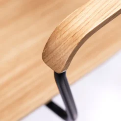 Spisebordsstole-Jakob Thau J183 Holmen - Stabelstol m/armlæn - Eg - 4 stk.