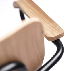 Spisebordsstole-Jakob Thau J183 Holmen - Stabelstol m/armlæn - Eg - 4 stk.