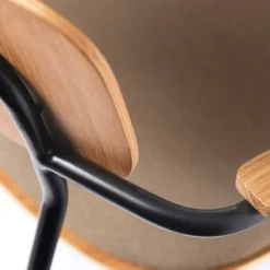 Spisebordsstole-Jakob Thau J183 Holmen - Stabelstol m/armlæn - Taupe