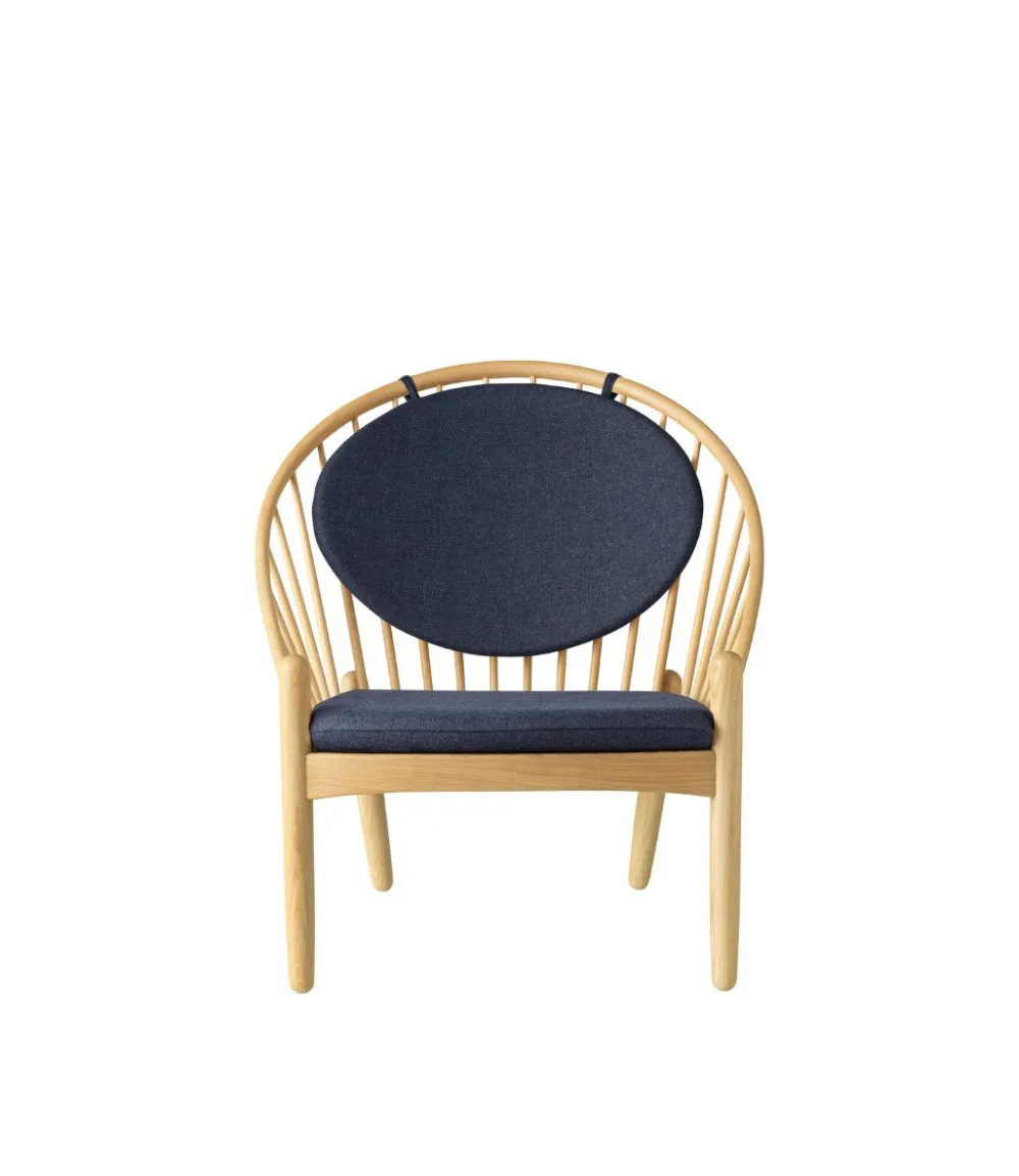Lænestole-Poul M. Volther J166 Jørna - Stol - Eg - Dark Blue