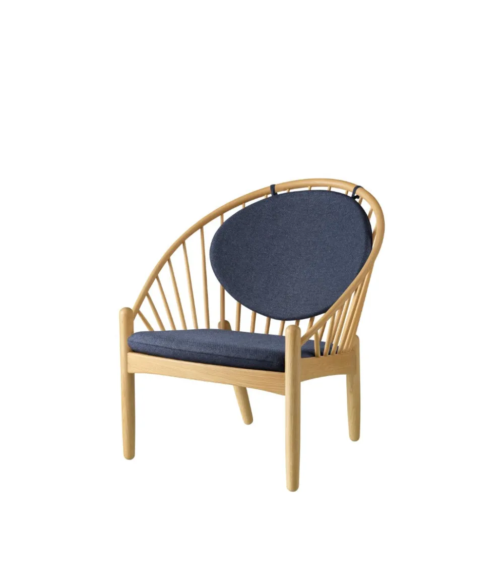 Lænestole-Poul M. Volther J166 Jørna - Stol - Eg - Dark Blue