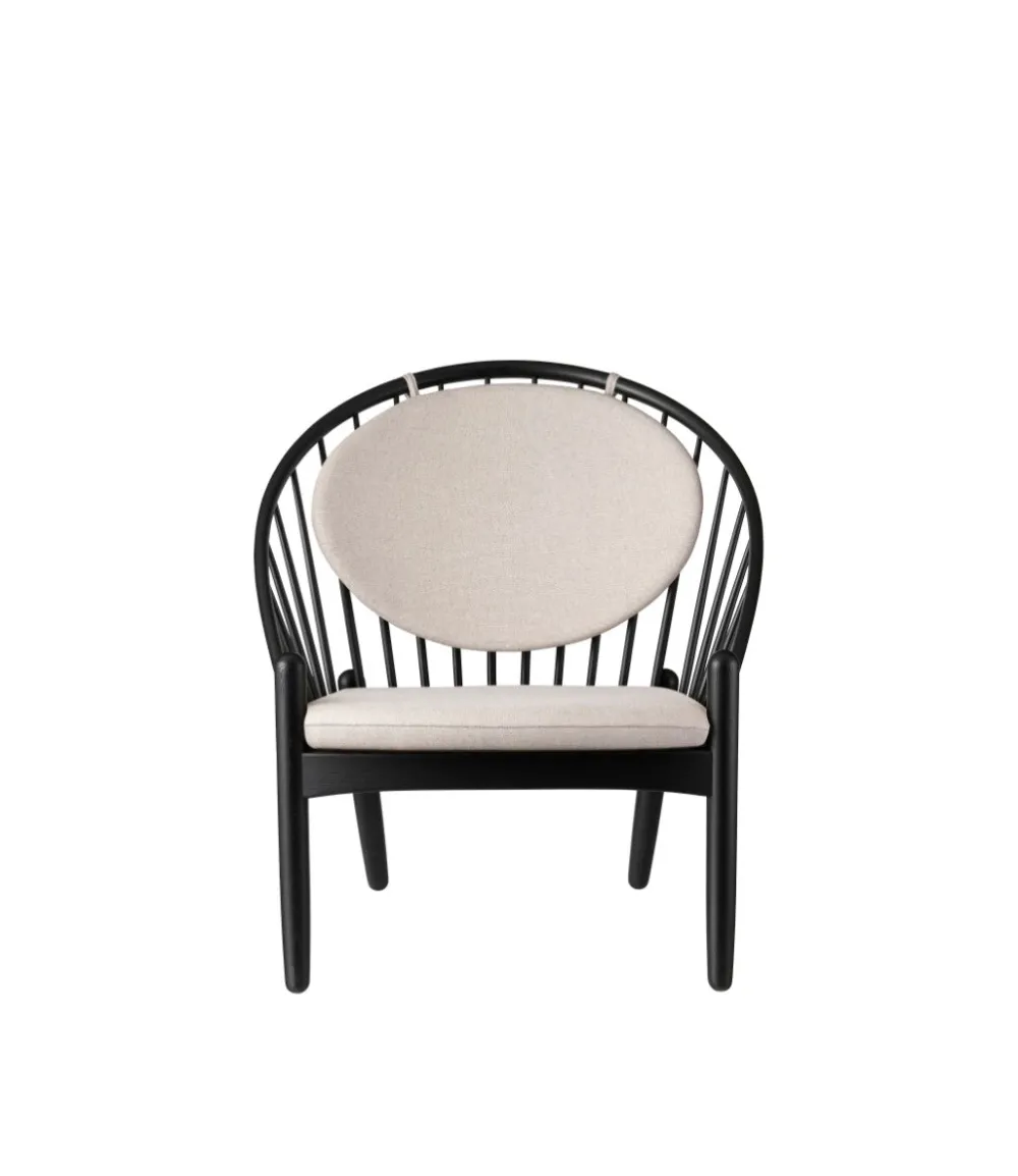 Lænestole-Poul M. Volther J166 Jørna - Stol - Jet Black - Beige (61)