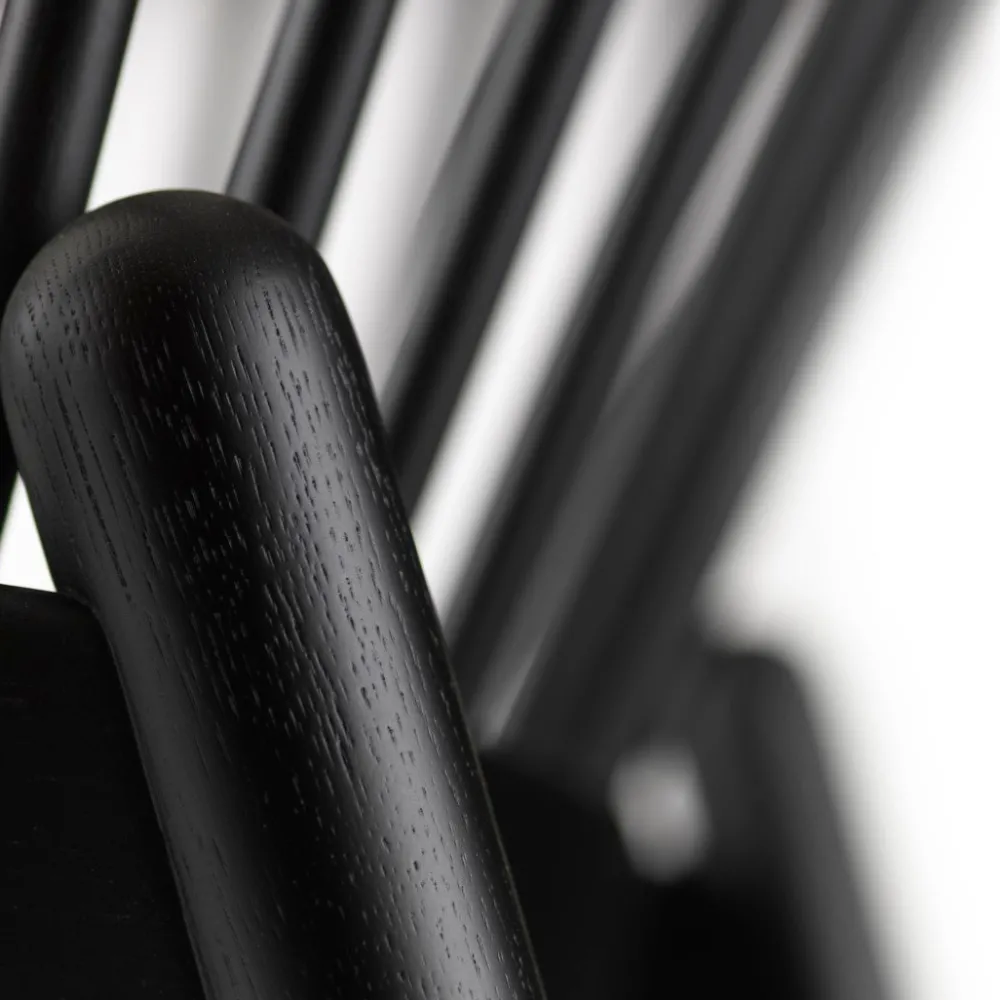 Lænestole-Poul M. Volther J166 Jørna - Stol - Jet Black - Red