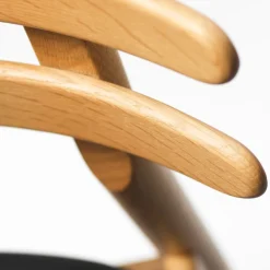 Spisebordsstole-Poul M. Volther J48 Stol - Eg - Olieret - Læder - Sort