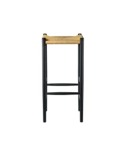 Barstole-Jørgen Bækmark J164B - Barstol firkantet - Eg - Jet Black