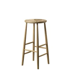 Barstole-Jørgen Bækmark J165B - Barstol rund - Eg