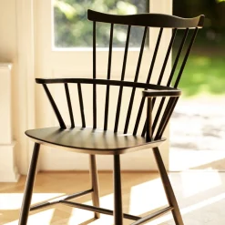 Spisebordsstole-Børge Mogensen J52B - Stol - Bøg - Jet Black