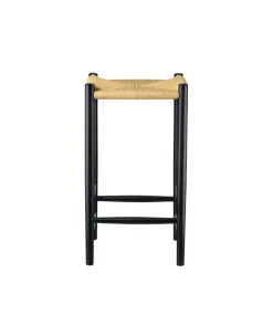 Barstole-Jørgen Bækmark J164C - Counter firkantet - Eg - Jet Black