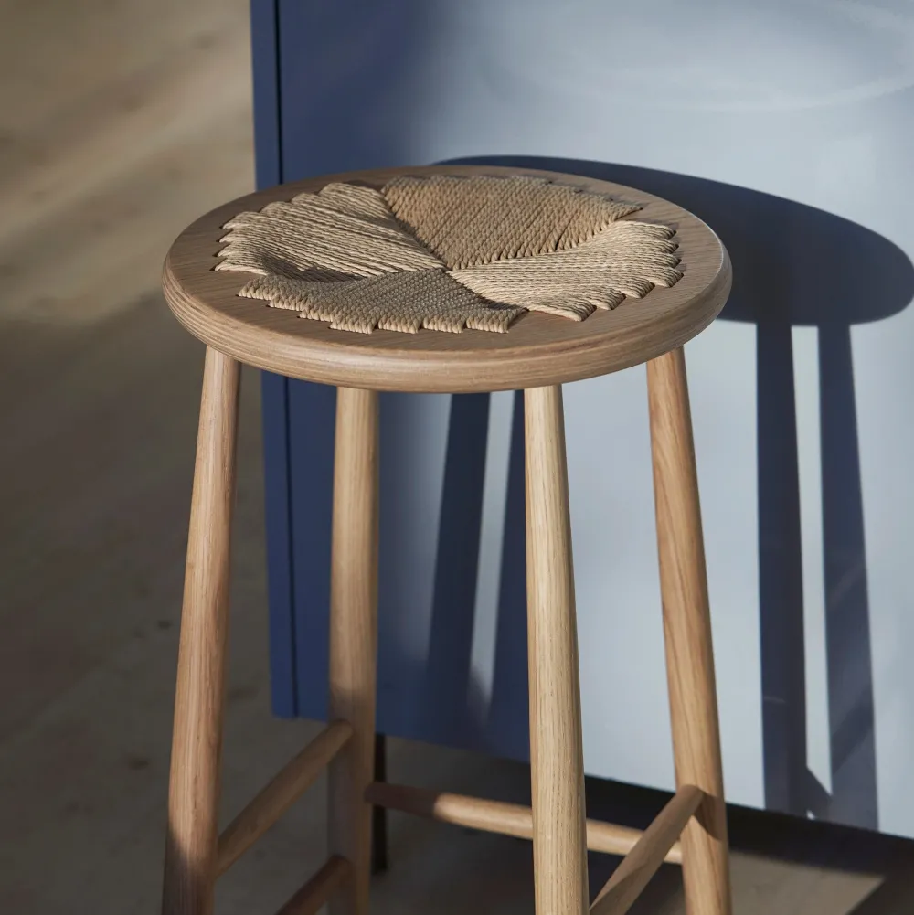 Barstole-Jørgen Bækmark J165C - Counter rund - Eg