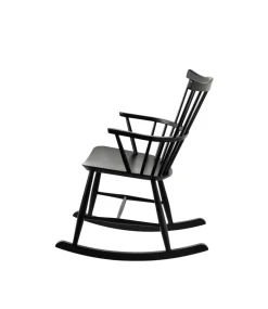 Lænestole-Børge Mogensen J52G - Gyngestol - Bøg - Jet Black