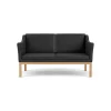 2 Personers Sofa-Mogens Koch L45 - MK154 - 2 pers. sofa - Black