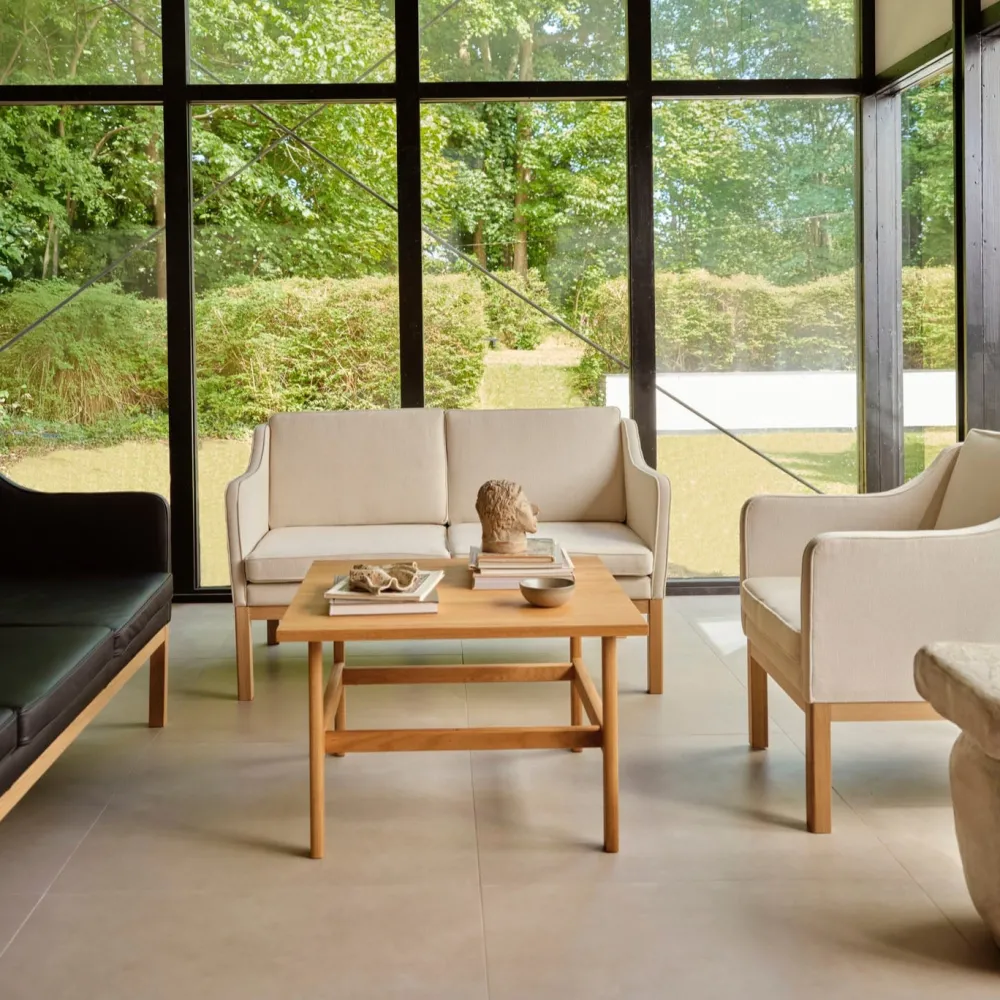 Lænestole-Mogens Koch L46 - MK155 - Lænestol - Beige