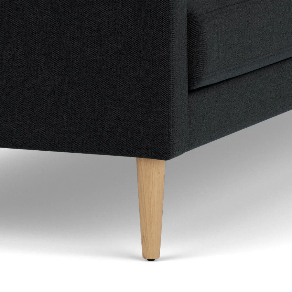 2,5 Personers Sofa-Unit10 L42 Firhøj - 2,5 pers. sofa - Eg - Dark Grey (28)