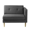 Modulsofaer-Unit10 L42 Firhøj - Højre modul 90 - Eg - Dark Grey