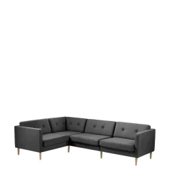 Modulsofaer-Unit10 L42 Firhøj - Højre modul 90 - Eg - Dark Grey