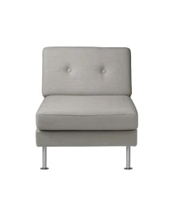 Modulsofaer-Unit10 L42 Firhøj - Midtermodul 70 - Stål - Grey Beige