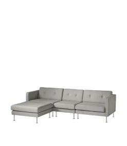 Modulsofaer-Unit10 L42 Firhøj - Midtermodul 70 - Stål - Grey Beige