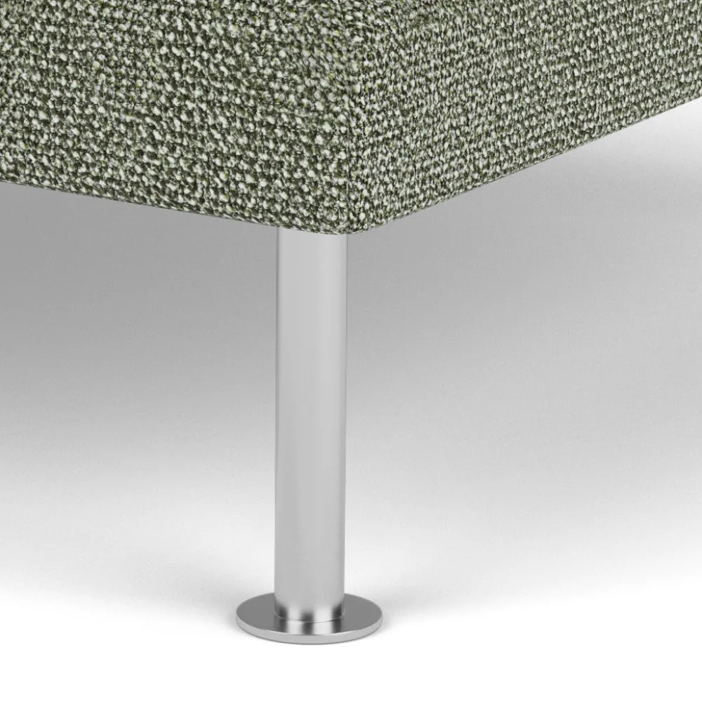 3 Personers Sofa|2,5 Personers Sofa-Unit10 L42 Firhøj - Puf - Stål - Green-Melange (56)