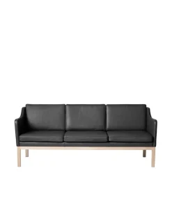 3 Personers Sofa-Mogens Koch L43 MK46 - 3 pers. sofa - Sort læder