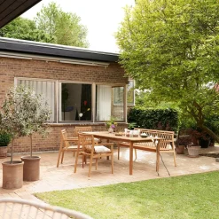 Havebænke-Thomas E. Alken M11 Sammen - 3 pers. havebænk med ryglæn - Teak