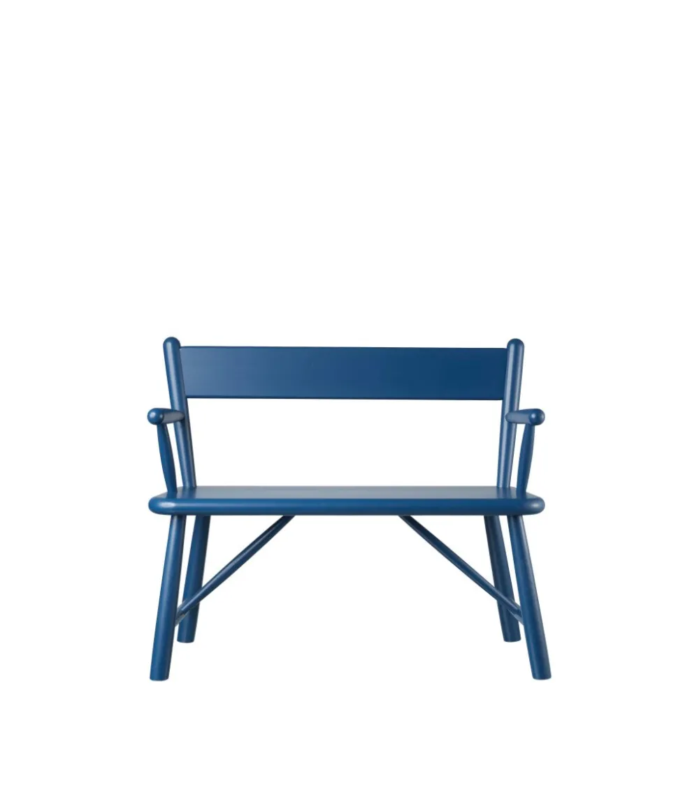 Børnemøbler-Børge Mogensen P11 - Børnebænk - Bøg - Blå