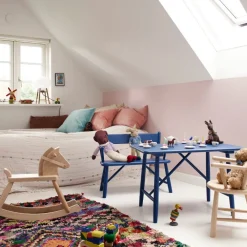 Børnemøbler-Børge Mogensen P11 - Børnebænk - Bøg - Blå