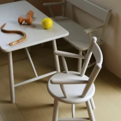 Børnemøbler-Børge Mogensen P10 - Børnebord - Bøg - Blue Grey