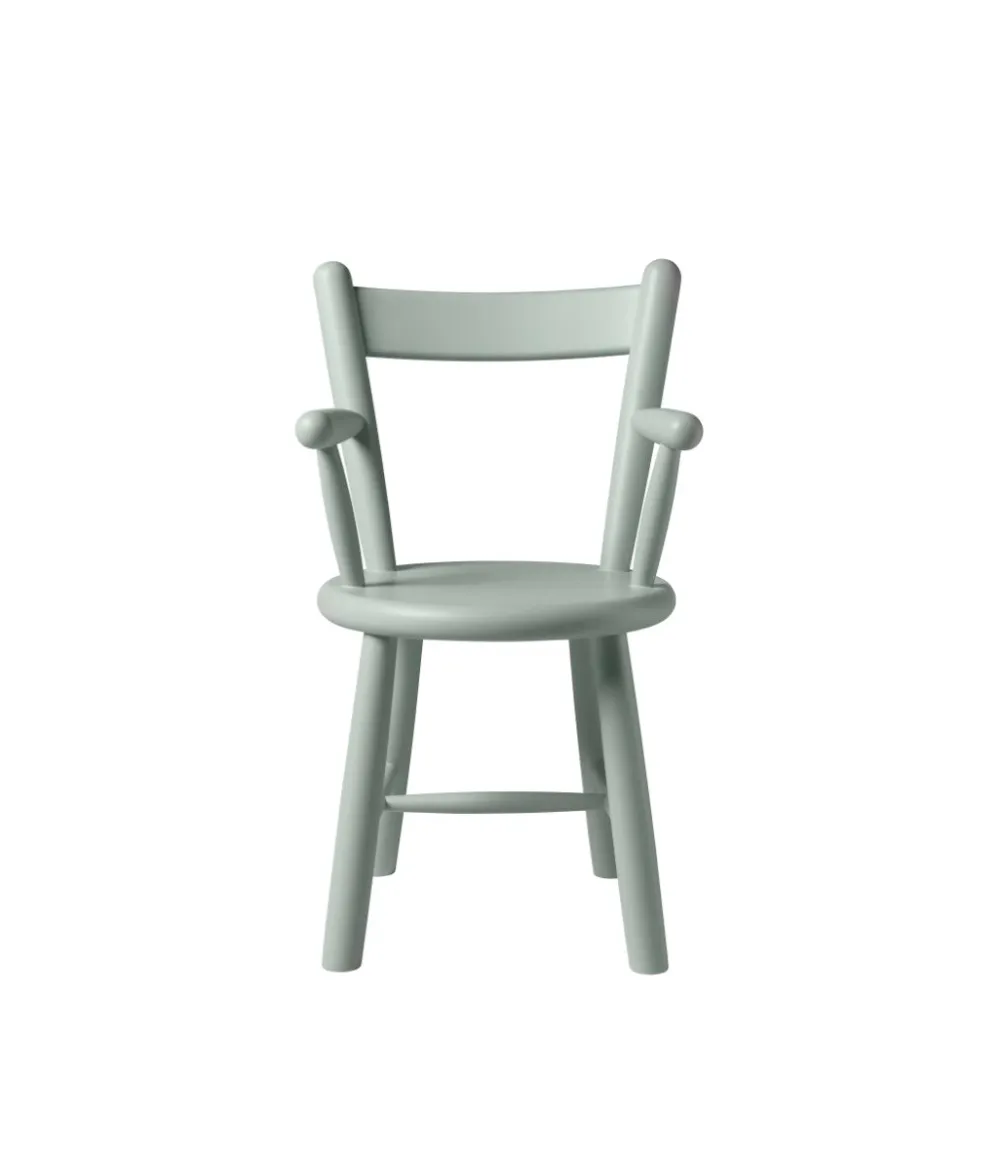 Børnemøbler-Børge Mogensen P9 - Børnestol - Bøg - Blue Grey